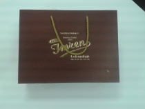 Hot foil embossed printed bag