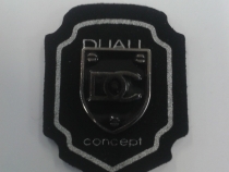 Woven Label with Mettal Logo